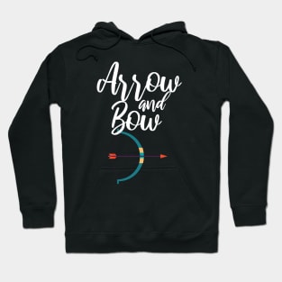 Archery arrow and bow Hoodie